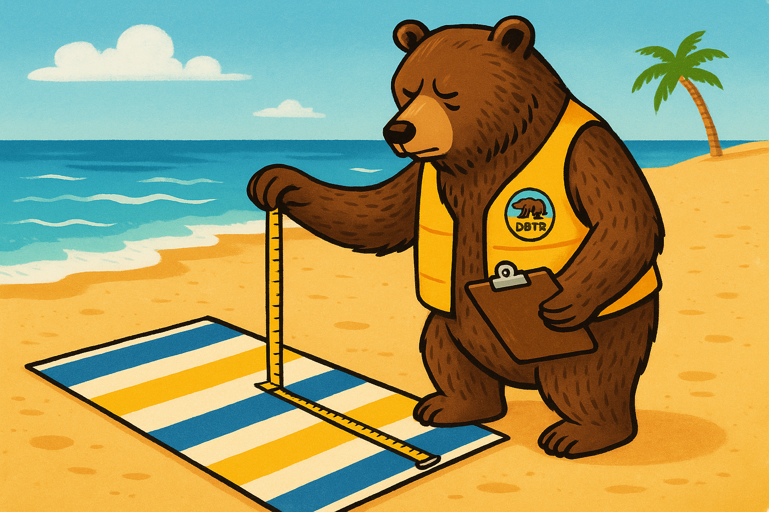 DBTR Bear Measuring Towel